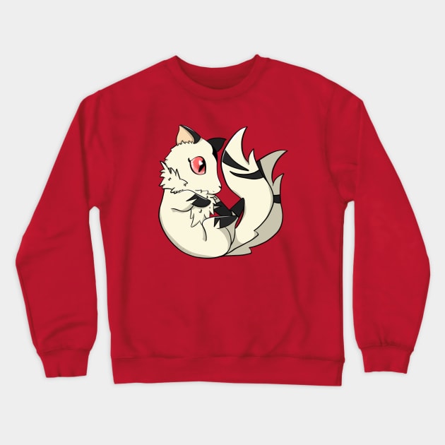 Smol Demon Fox Crewneck Sweatshirt by TheTallGrass